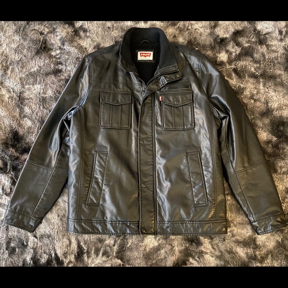 Levi’s Fur-Lined Leather Jacket - image 1